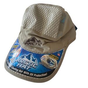Arctic Air Cooling Hat Cap Men's Strap Back Adjustable Reflective New NWT